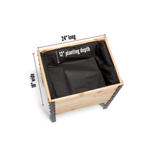 Load image into Gallery viewer, 18″ x 24″ Raised Garden Bed - 30" Tall