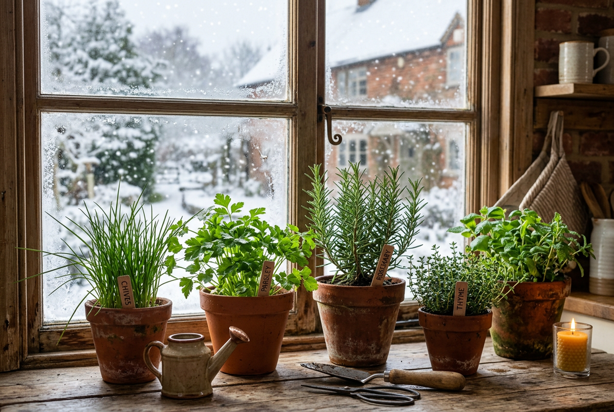 Fresh Herbs All Winter: How to Grow Chives, Parsley, Cilantro & Basil on Your Windowsill