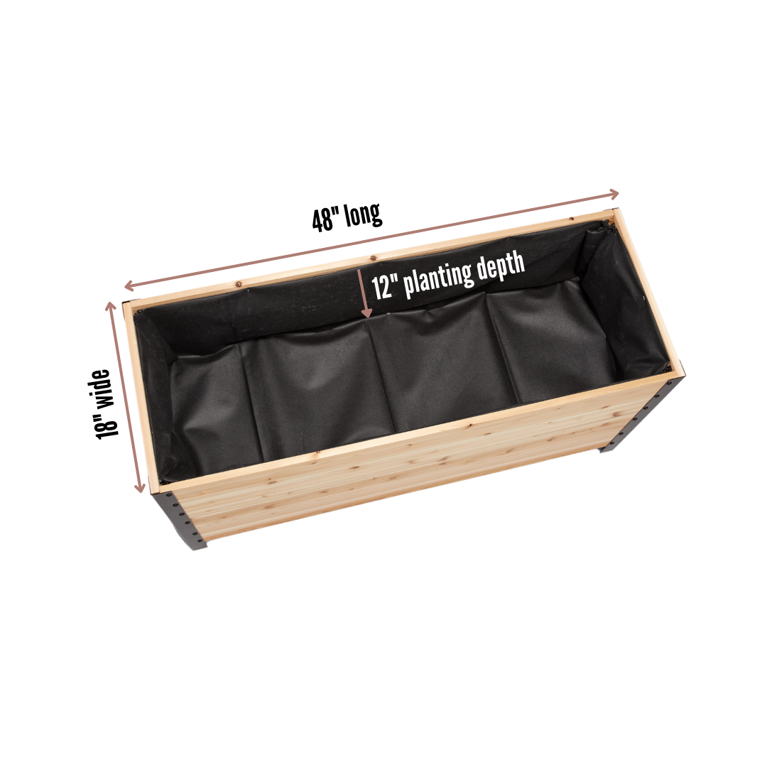 high planters box 18" x 48" Planter Box