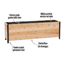 Load image into Gallery viewer, 18&quot; x 72&quot; Planter Box - 24&quot; Tall