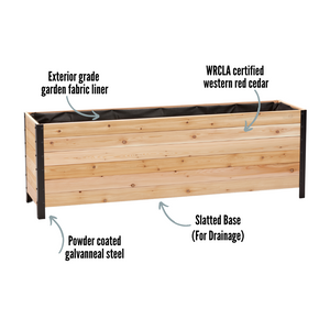 18" x 72" Planter Box - 24" Tall