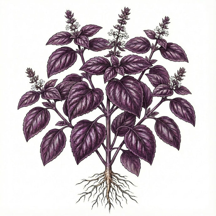 BASIL Seeds, Purple Ruffles