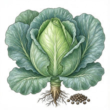 Load image into Gallery viewer, CABBAGE Seeds, Early Jersey Wakefield