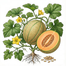 Load image into Gallery viewer, CANTALOUPE Seeds, Hearts of Gold