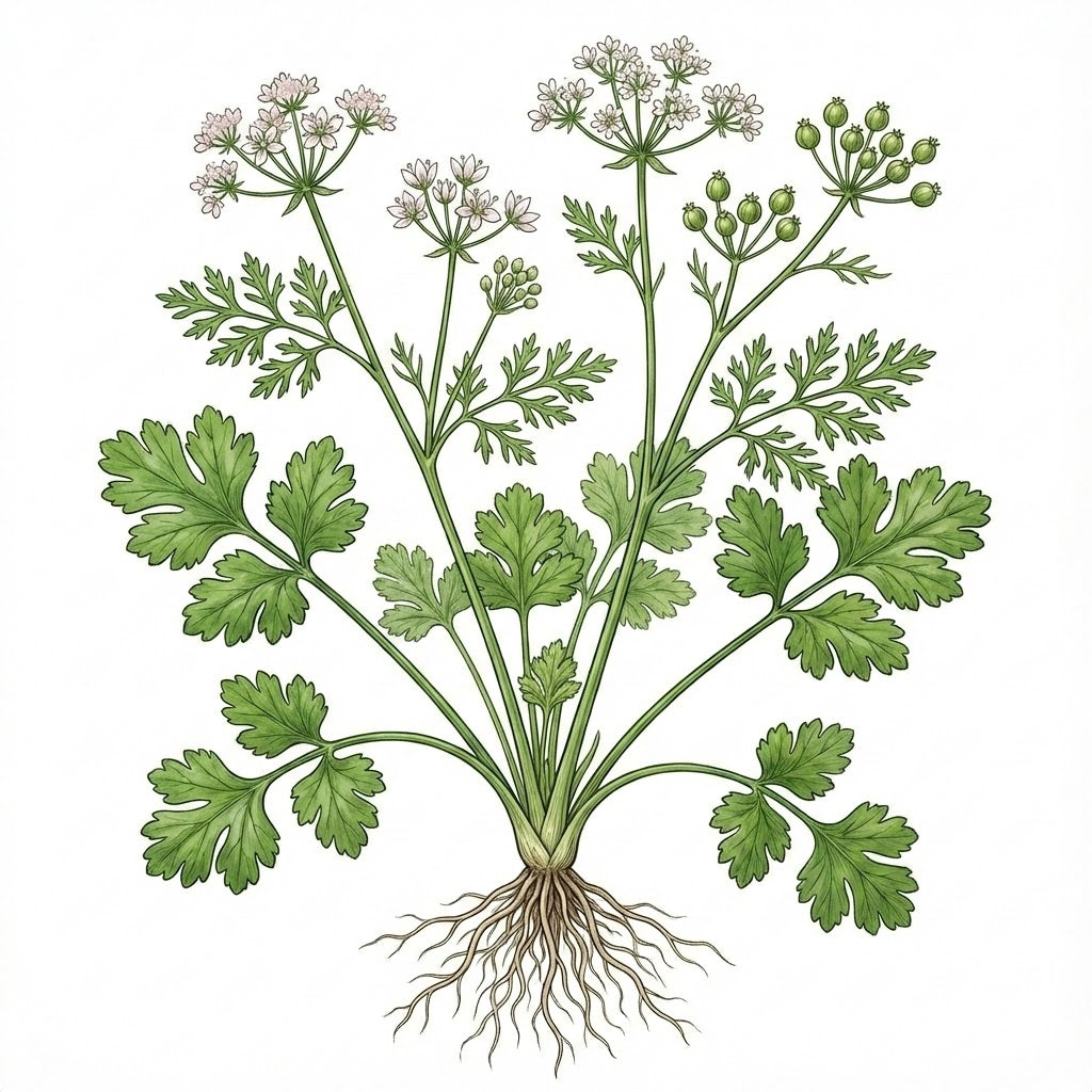 coriander plant with seeds CILANTRO (Coriander) Seeds