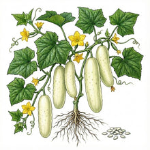 Load image into Gallery viewer, CUCUMBER Seeds, White Wonder