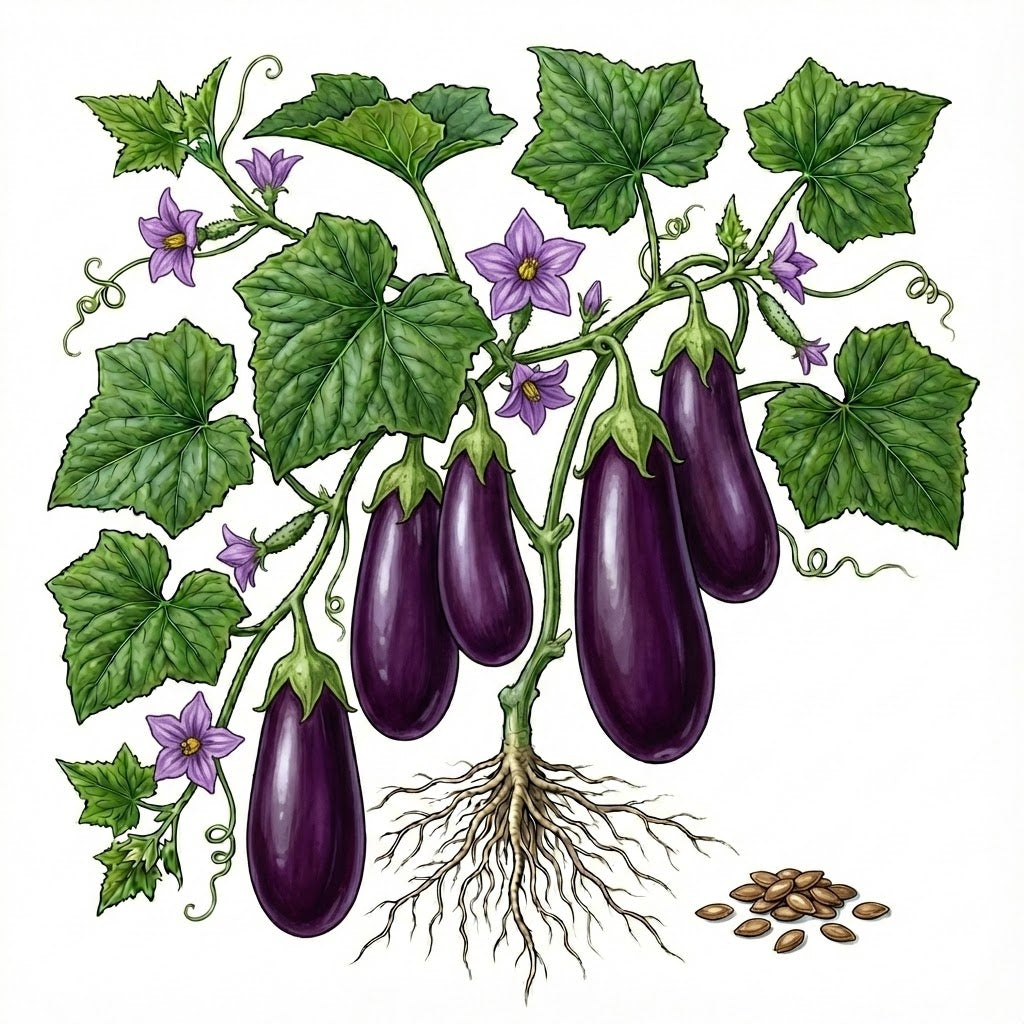 plant eggplant from seed EGGPLANT, Black Beauty