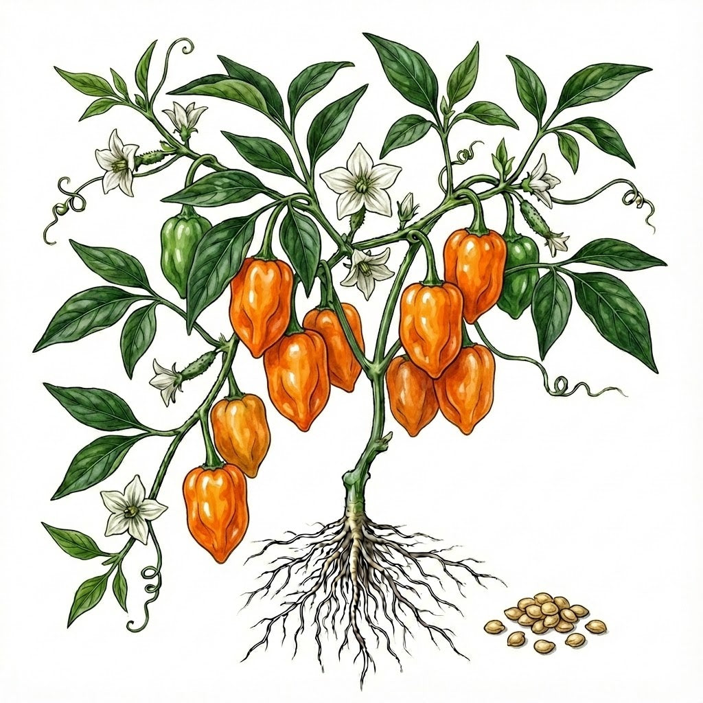 habanero seed planting HOT PEPPER Seeds, Habañero
