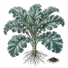Load image into Gallery viewer, KALE Seeds, Vates Blue Curled