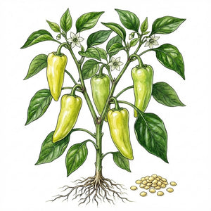 garden pepper seeds PEPPER, Cubanelle