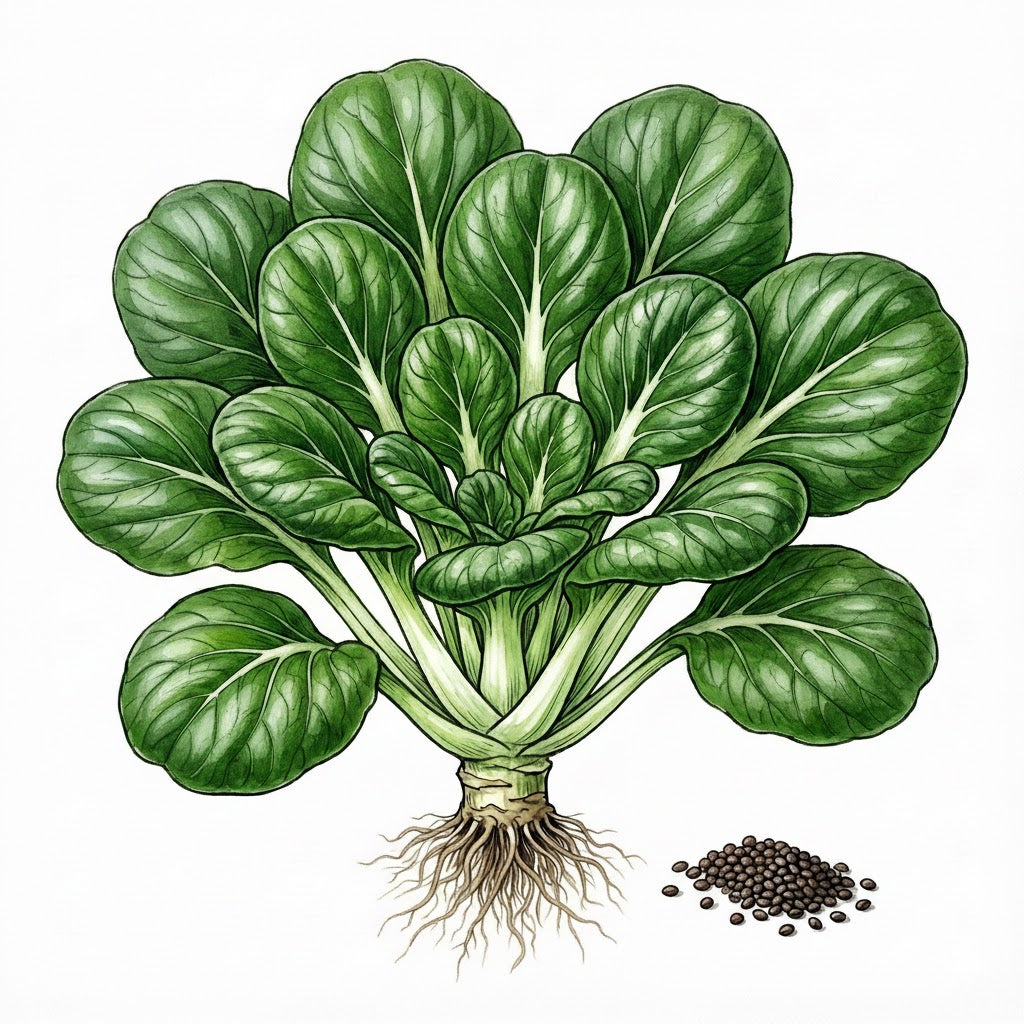 spinach plant with seeds SPINACH Seeds, Bloomsdale