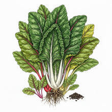 Load image into Gallery viewer, SWISS CHARD Seeds, Northern Lights Mix