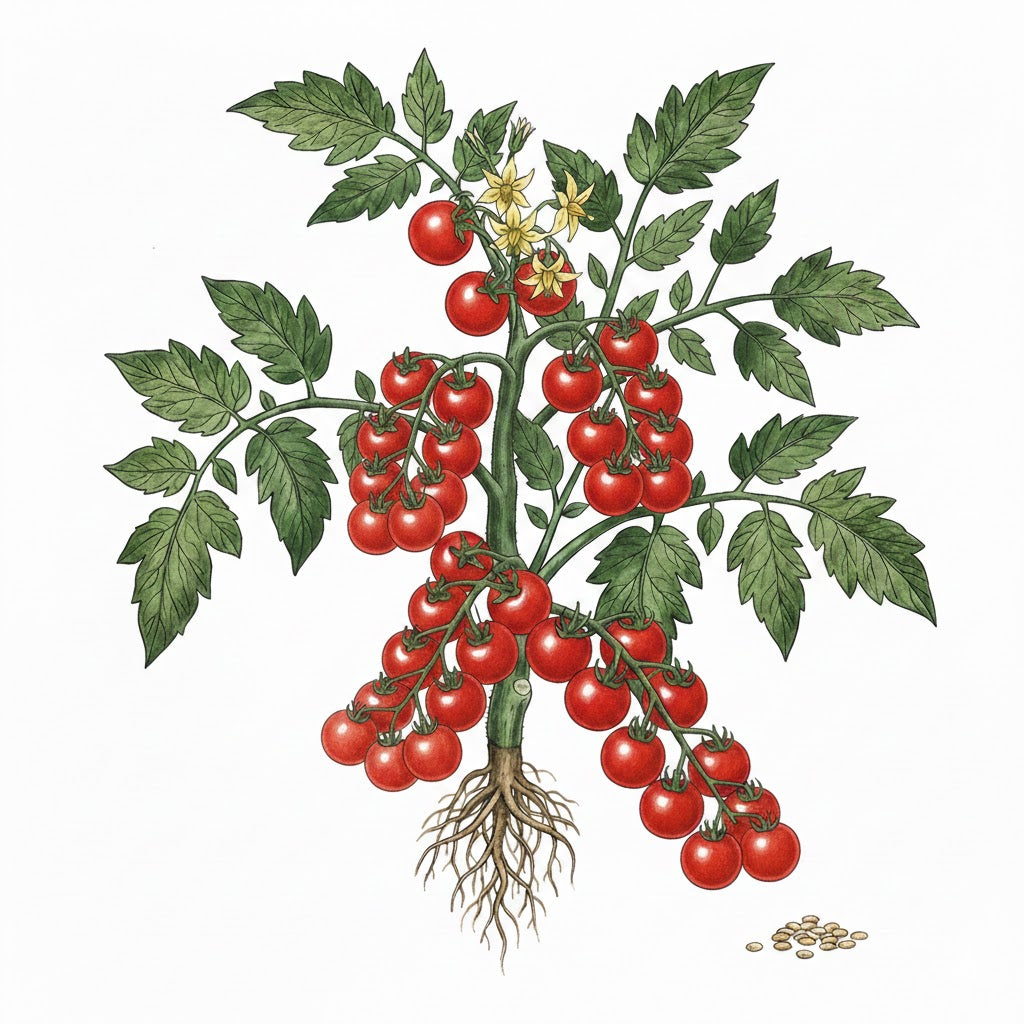 cherry tomato plants from seeds TOMATO, Red Cherry (Large)